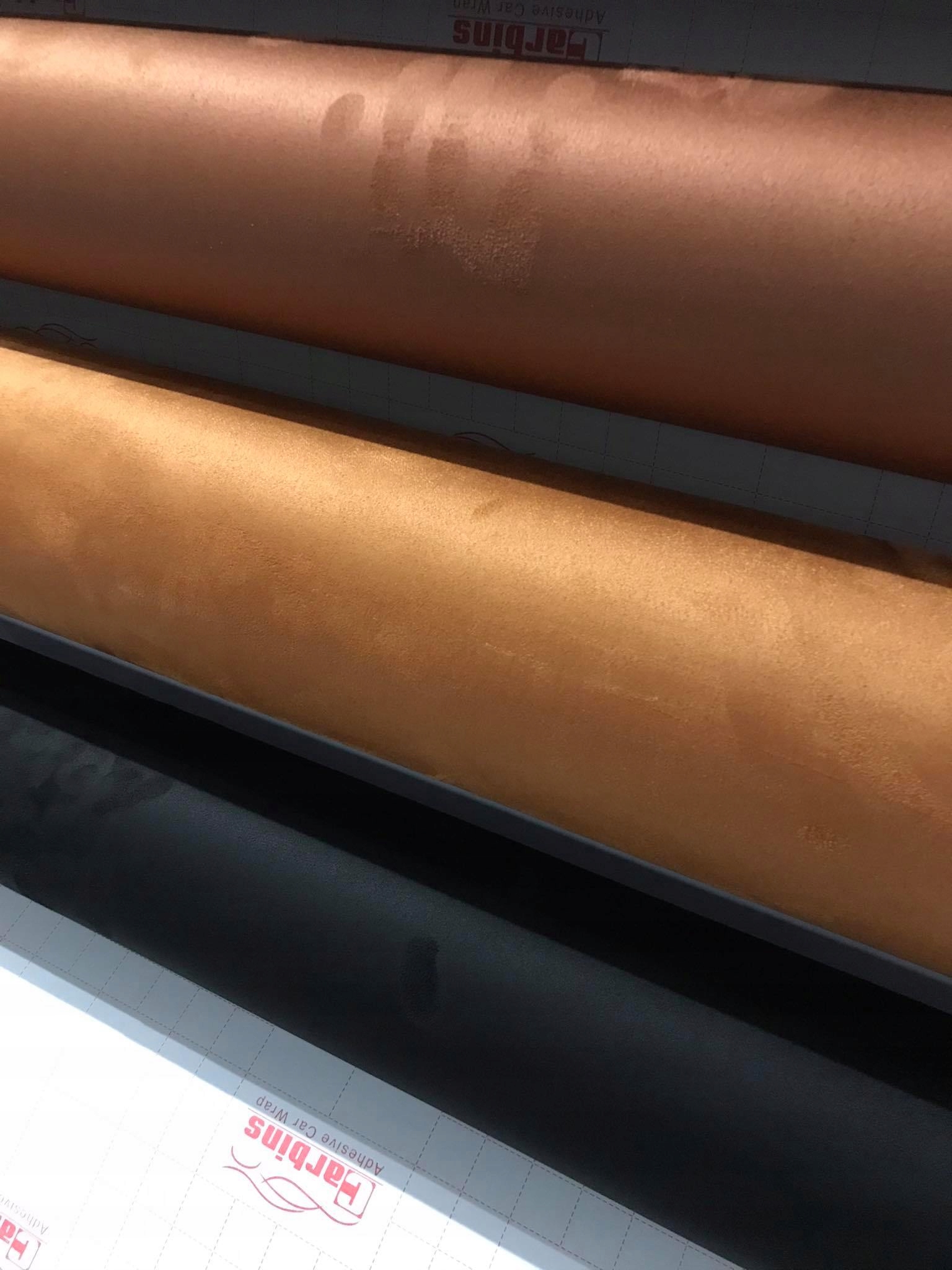 FOLIA ZAMSZ FLOK Brązowy RUDY Super Jakość 145X50 Producent inny