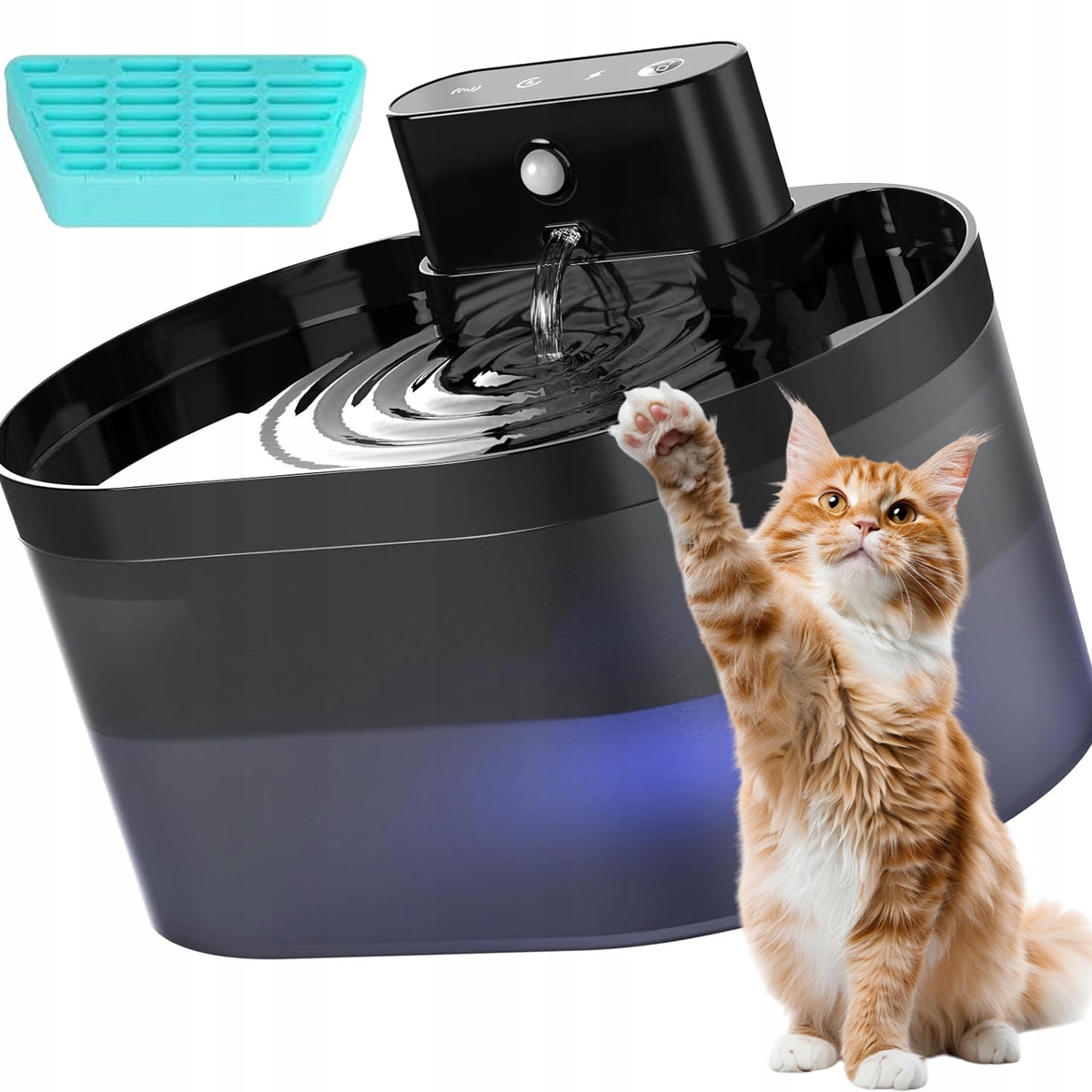 Napáječka Pro Kočky Psa Automatická Napáječka Fontána Tichá Miska Filtr