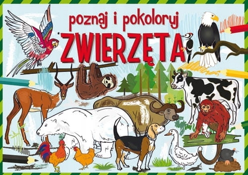 Poznaj i pokoloruj zwierzęta.