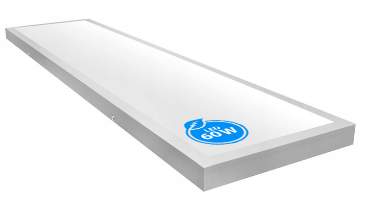 Panel LED Sufitowy 60W NATYNKOWY 120 x 30cm Plafon 5400 lm