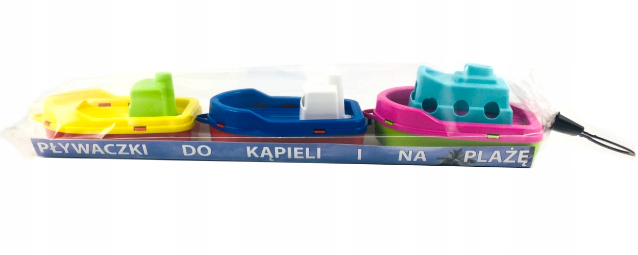 STATKI DO WODY WANNY KOLOROWE ŁÓDKI ZESTAW 3 SZT Bohater / Bajka / Licencja brak