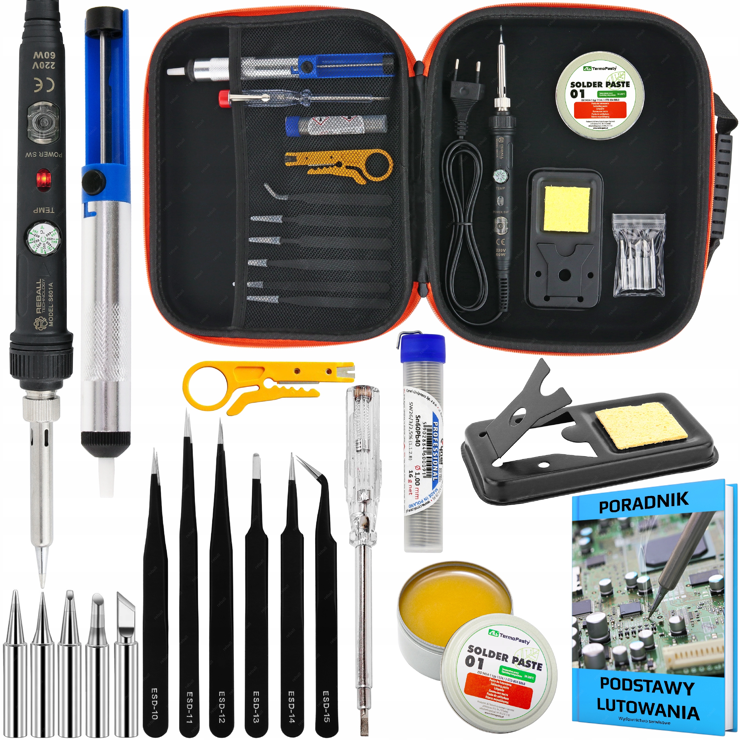 Přesná Baňková Páječka Reball S601A Regulace Teploty Set 20v1