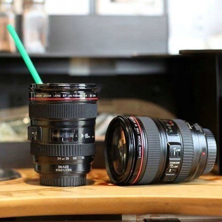 KUBEK DLA FOTOGRAFA OBIEKTYW 450ml LENS CUP PREZENT DLA ŻONY MĘŻA FOTOGRAF Linia 123