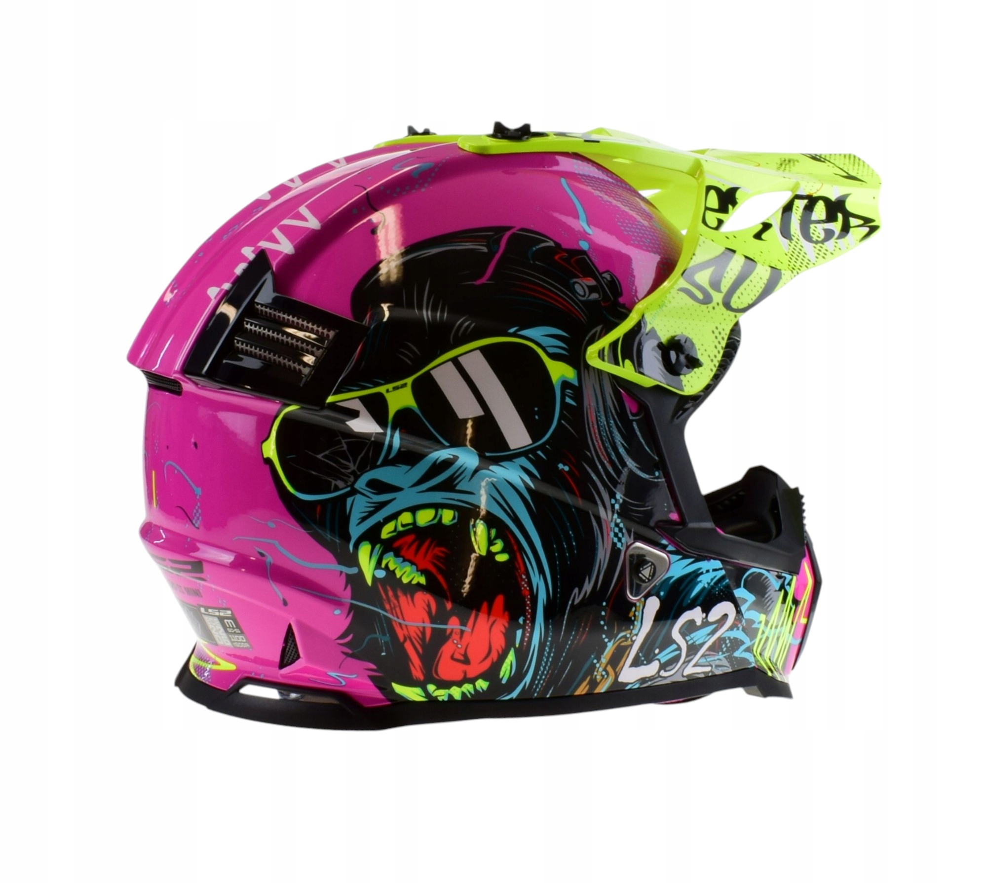 Kask dziecięcy na quada crossa LS2 MX437 FAST EVO MINI GORILLA M