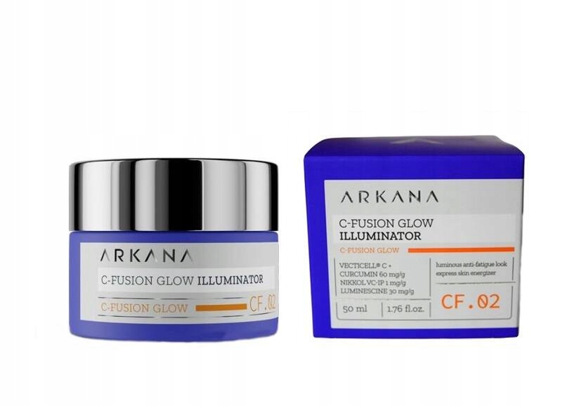 Arkana C-Fusion Glow, Rozjasňující krém na obličej s vitamínem C, 50 ml
