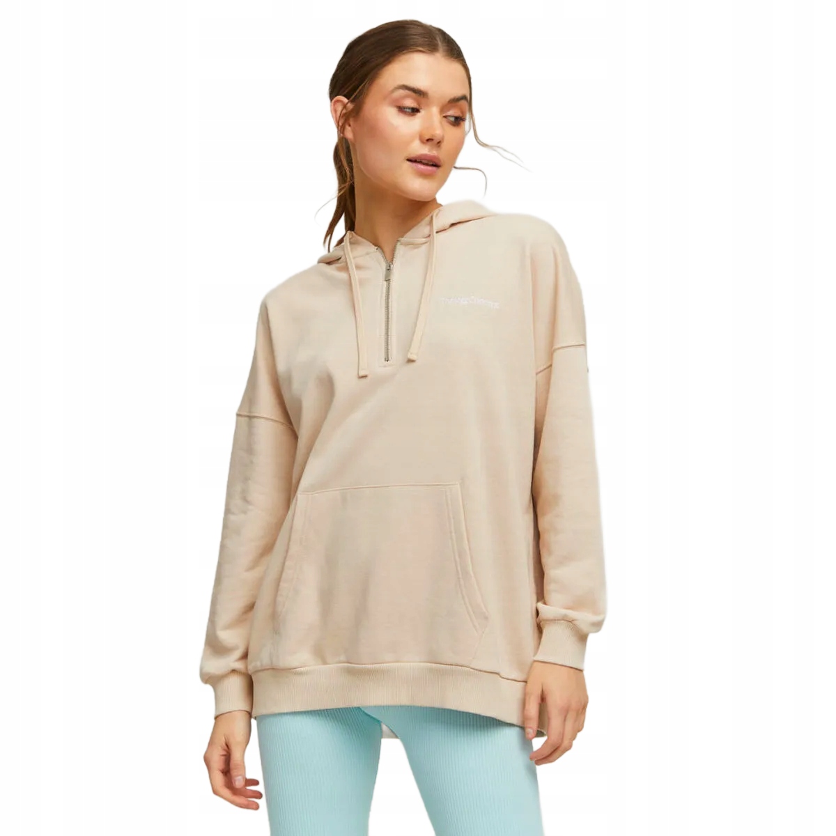 Thejoggconcept Mikina Béžová Se Zipem L 6BA