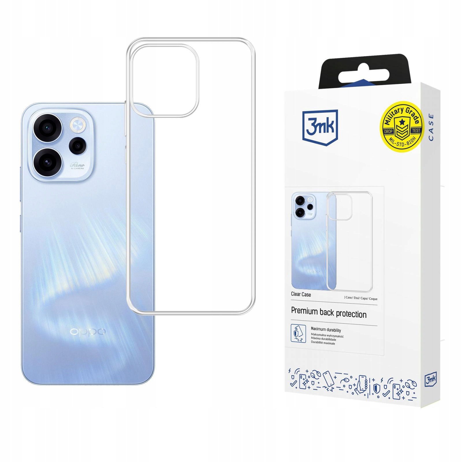 Oppo Reno 15 5G (CPH2825) 3MK Clear Case