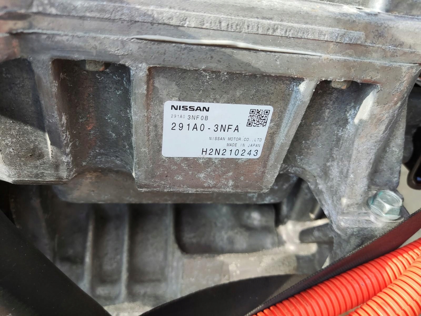 engine complete electrical NISSAN LEAF and 2011-2017 EM57 291A0-3NFA