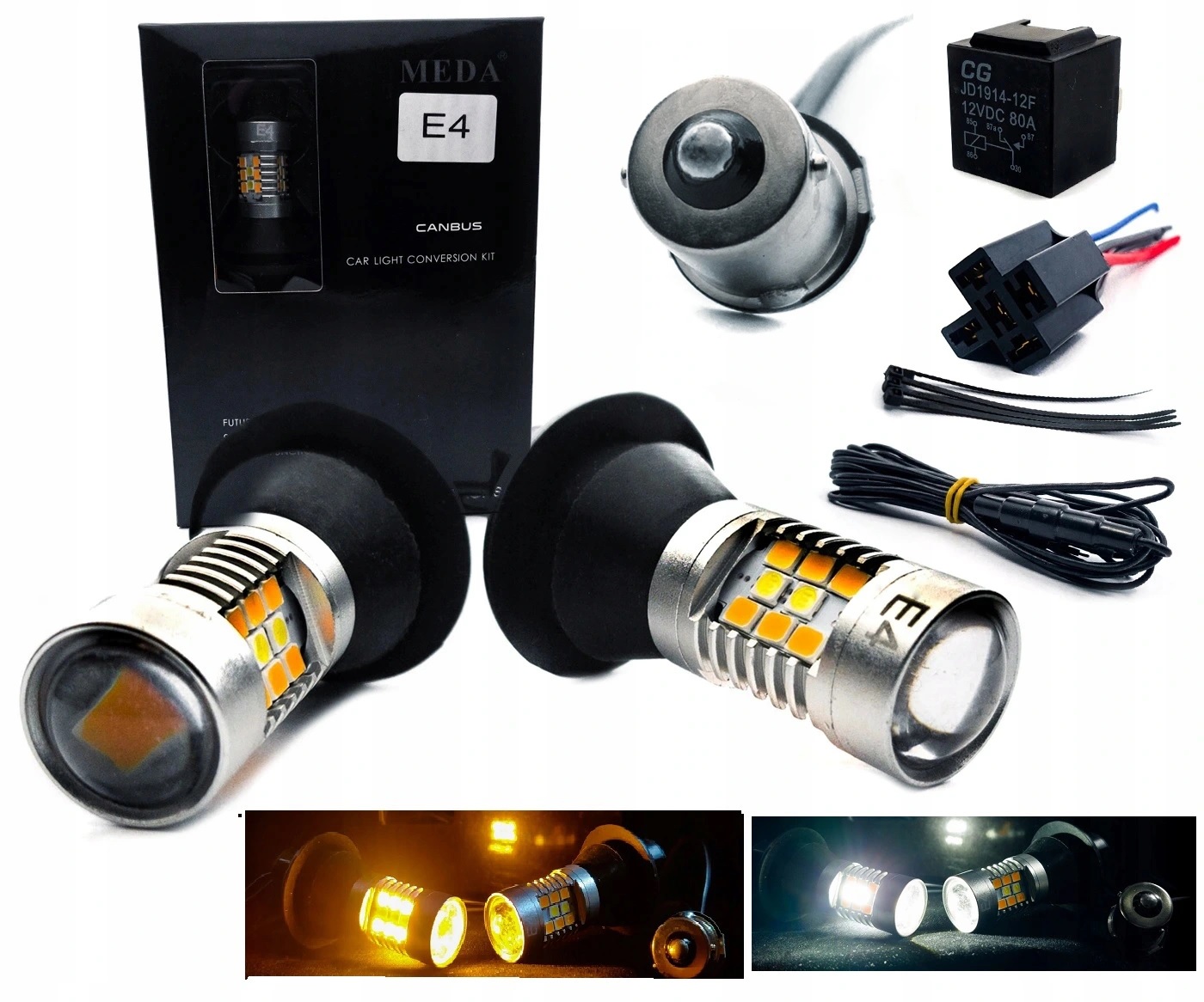 2w1 - Светодиодные дневные лампы поворотов 2in1 BA15S P21W