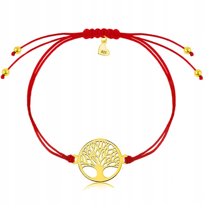 

Bransoletka złota red drzewko szczęścia Shine Line