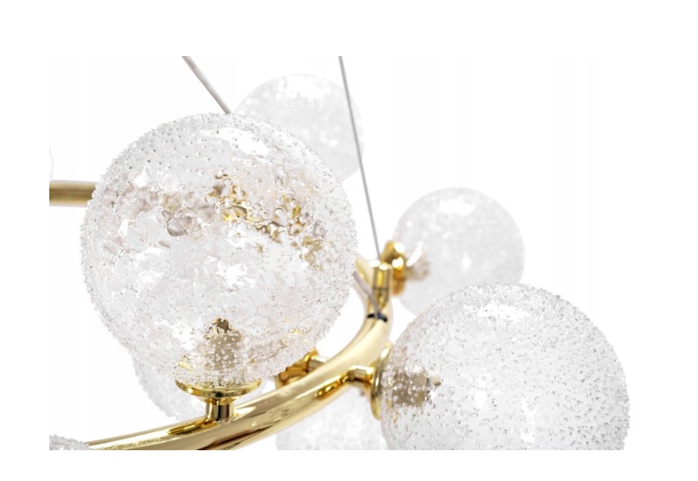 LAMPA WISZĄCA SUFITOWA SZKLANA ZŁOTA GOLD GLAMOUR APP907 OUTLET Marka TOOLIGHT