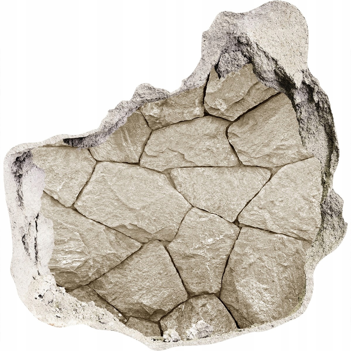 

Fotoobraz dziura ścienna Ściana z kamienia 125x125