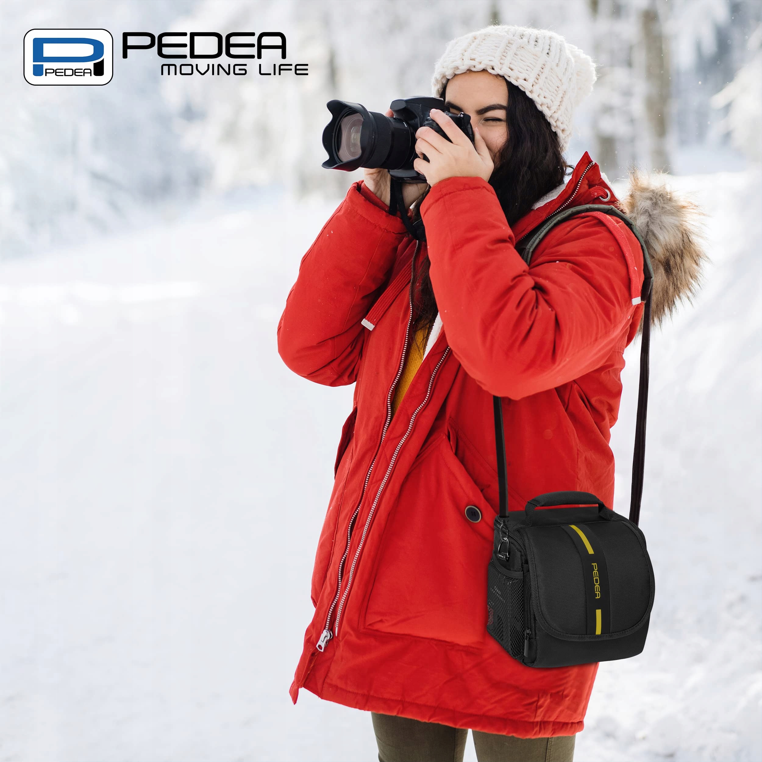 PEDEA Torba Na Aparat Essex DSLR SLR Systemowa Żółta Rozmiar M — miniatura 7