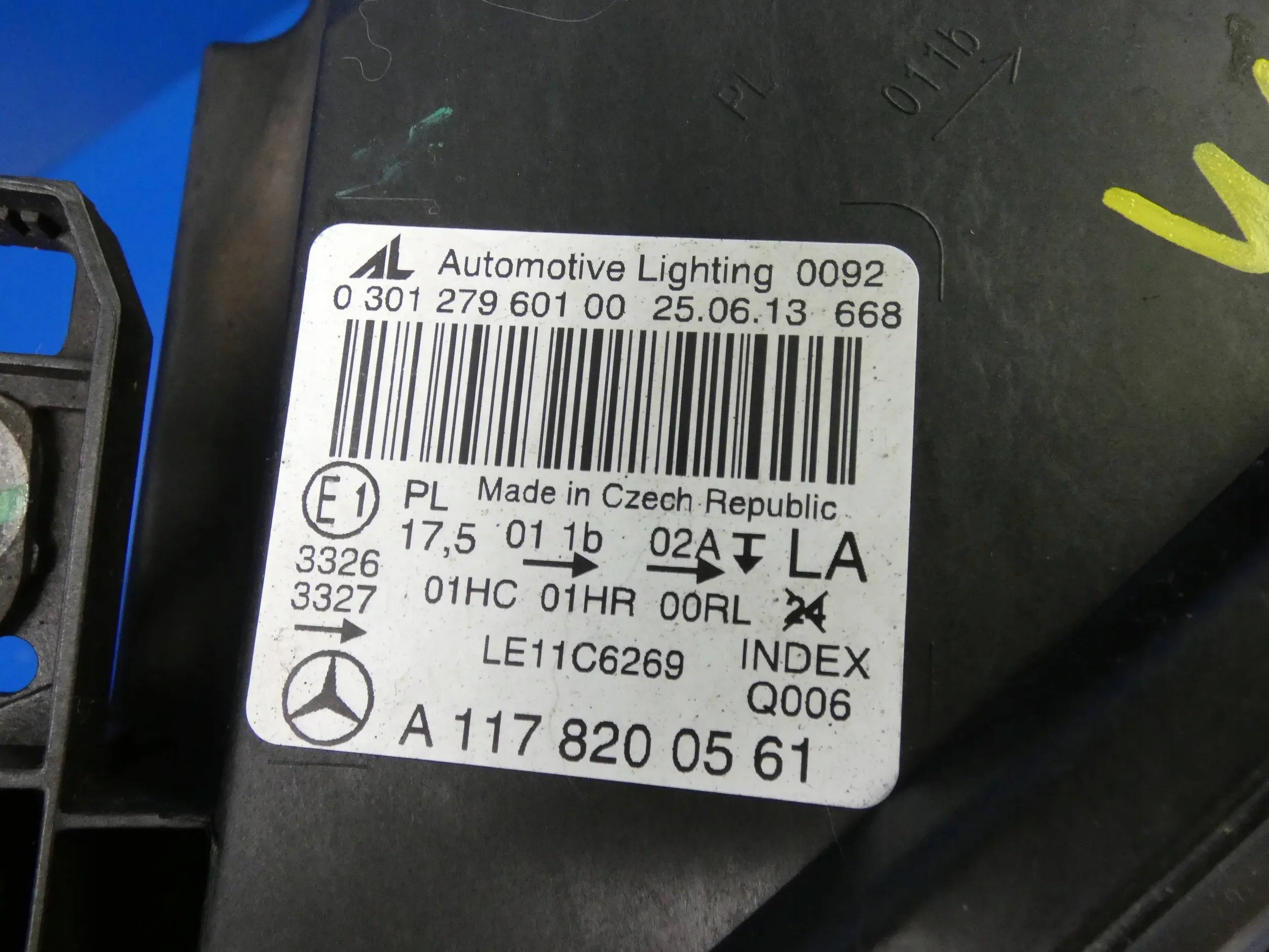 MERCEDES CLA W117 light left left front front ZWYKLA WERSJA ANGIELSKA