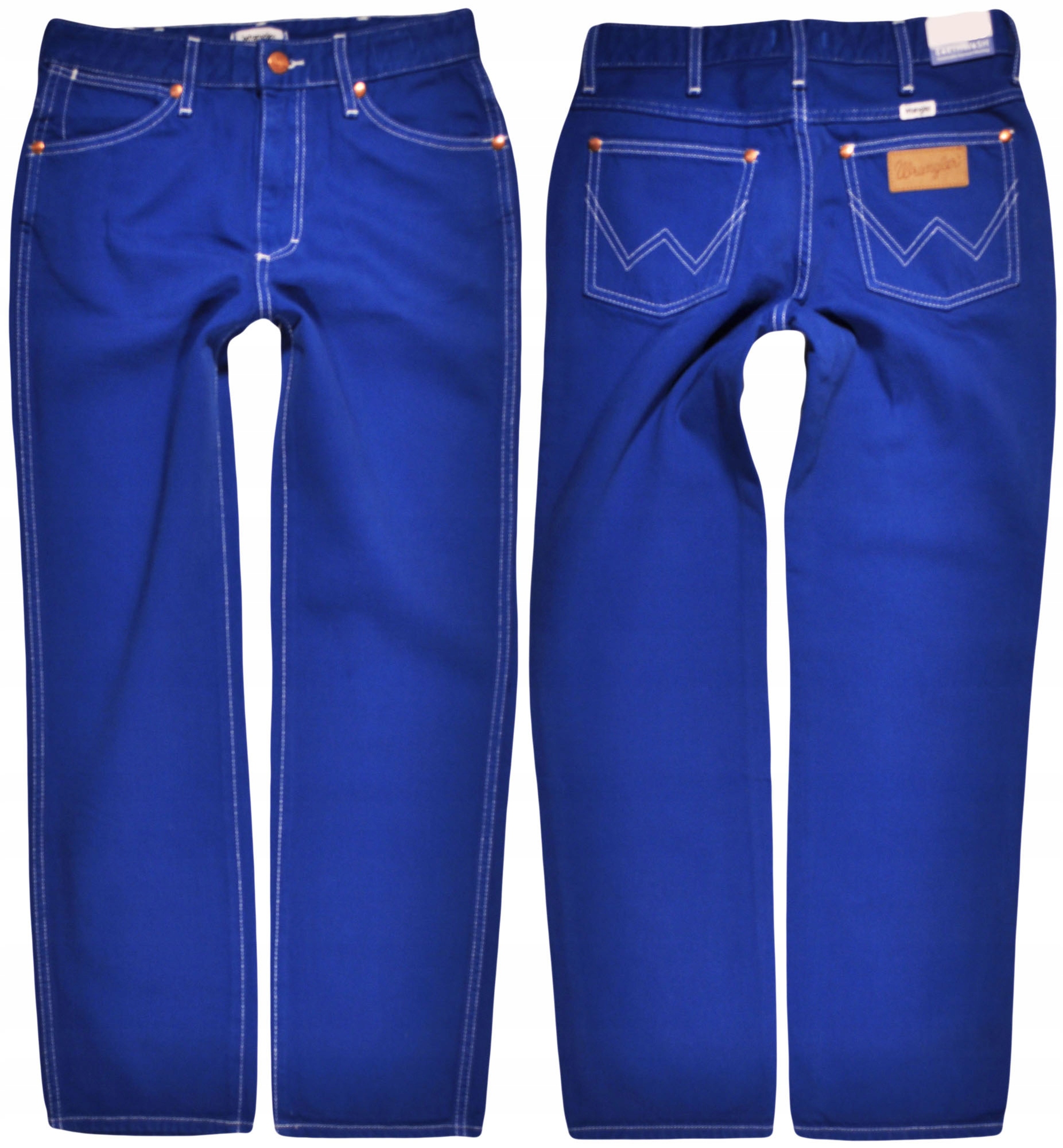 Wrangler džíny Straight blue High Waist Wild West W25 L32