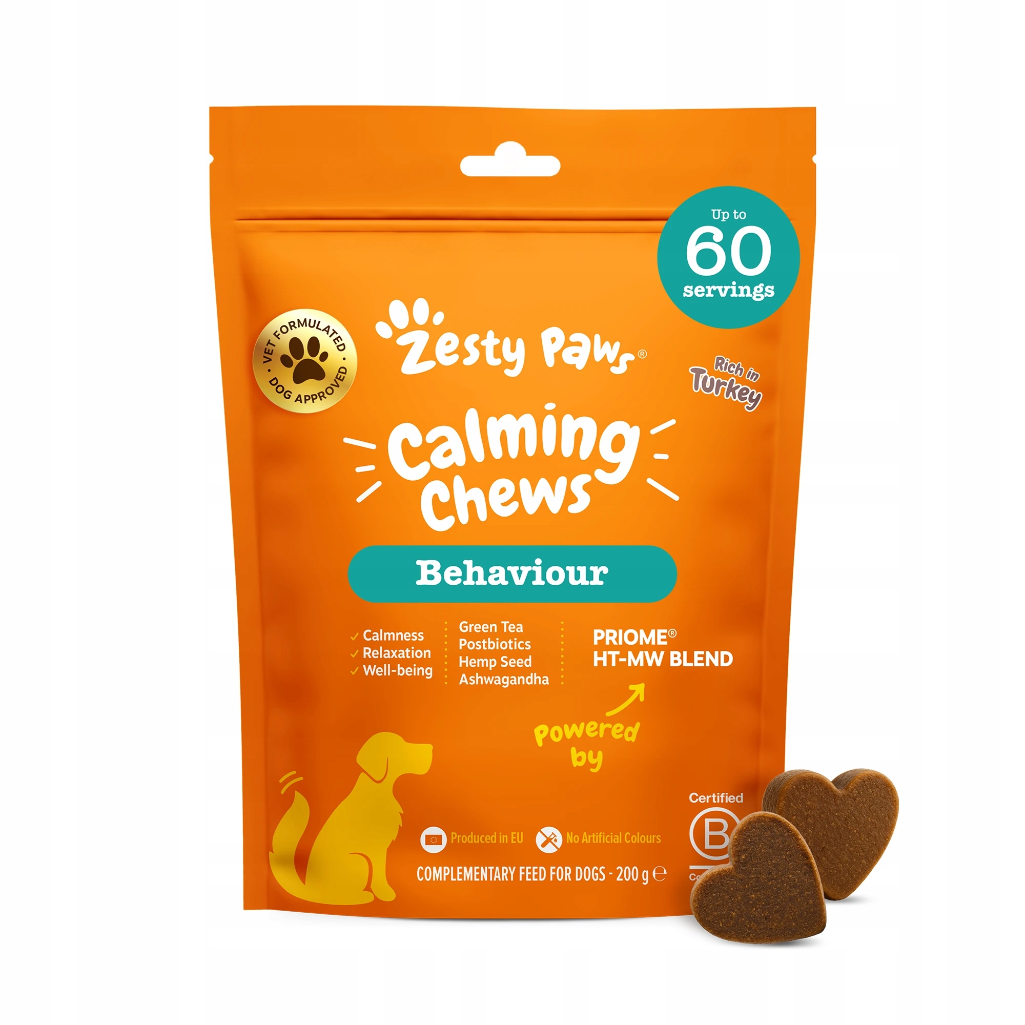 Levně Zesty Paws Calming Chews (60 ks) zklidňující funkční doplněk stravy
