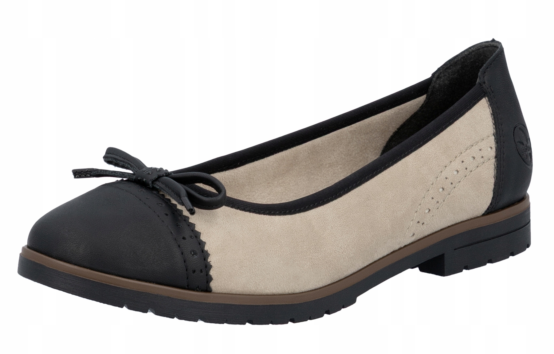 Rieker 45358-60 vel.37 béžové polobotky baleríny lodičky