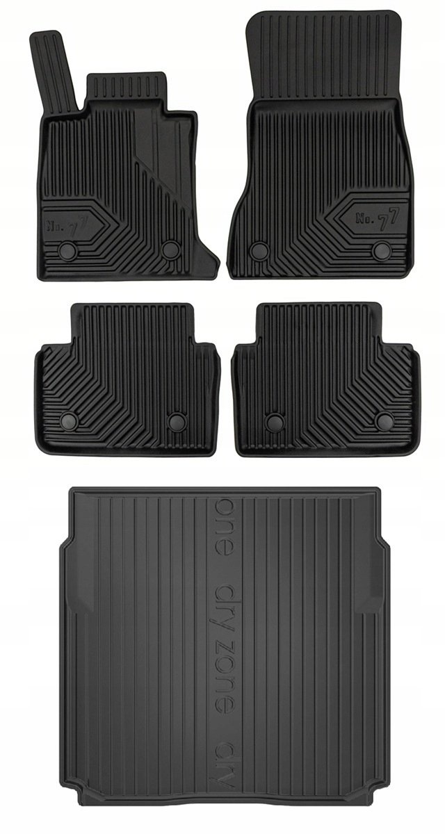 Set 77 Gumové rohože a rohože Bmw 5 i5 G61 Kombi od roku 2023