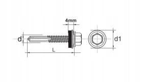 Impaxová Samovŕtacia Skrutka S Epdm #12MM RAL9010 5.5*32MM 2.0 Sto 635249010