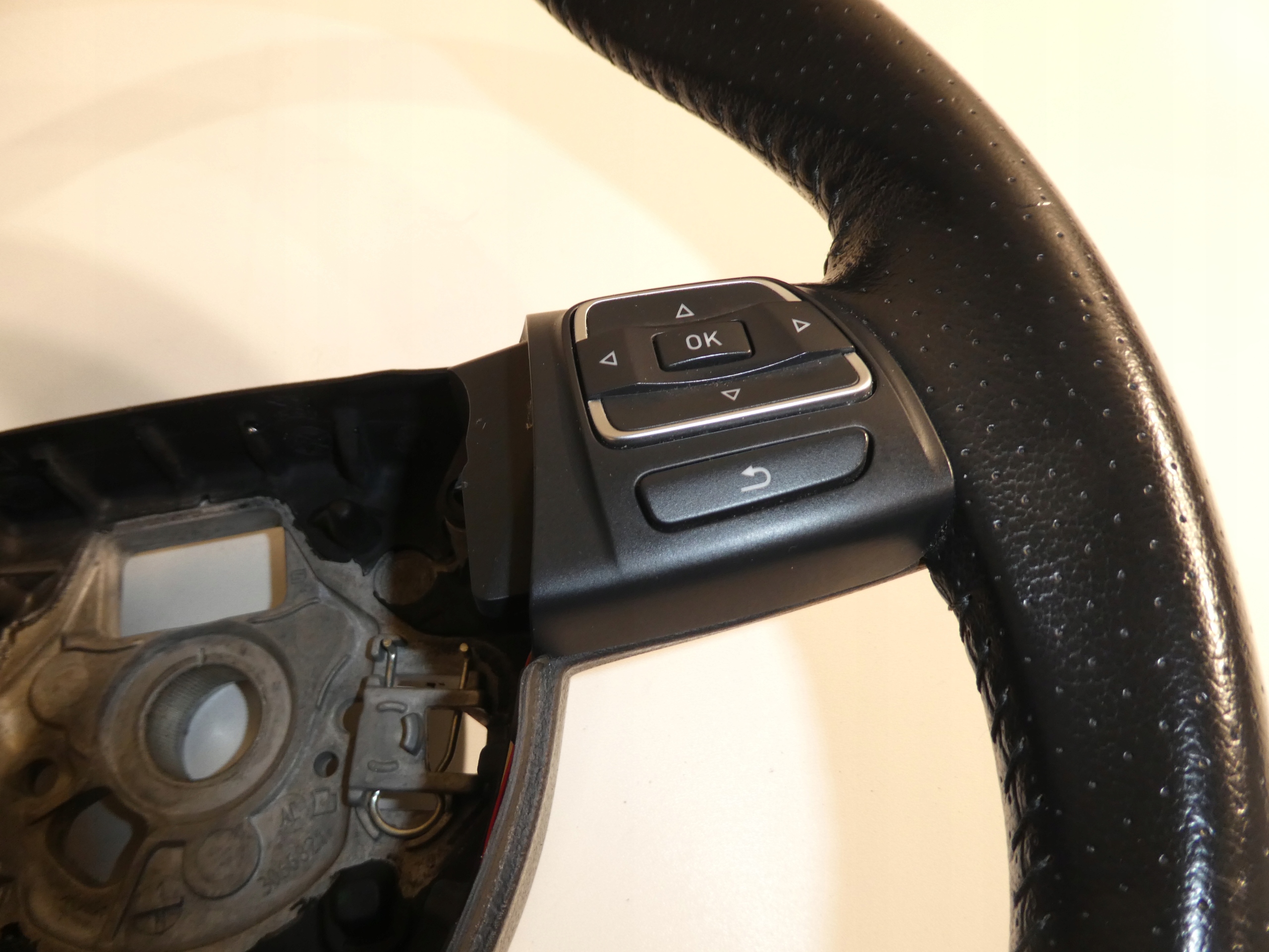 steering wheel, leather VW SEAT ALHAMBRA with shifting