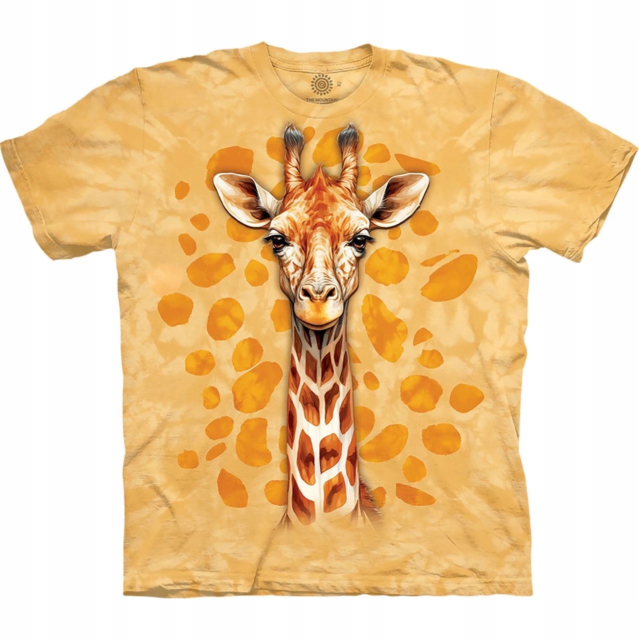 Pánske batikované tričko The Mountain Spotted Giraffe žlutá M