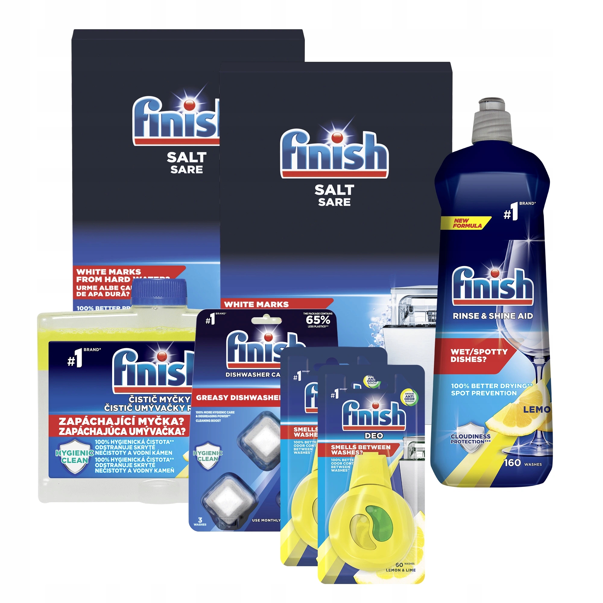Finish Kompletní péče o myčku speciální čisticí set (7 výrobků)