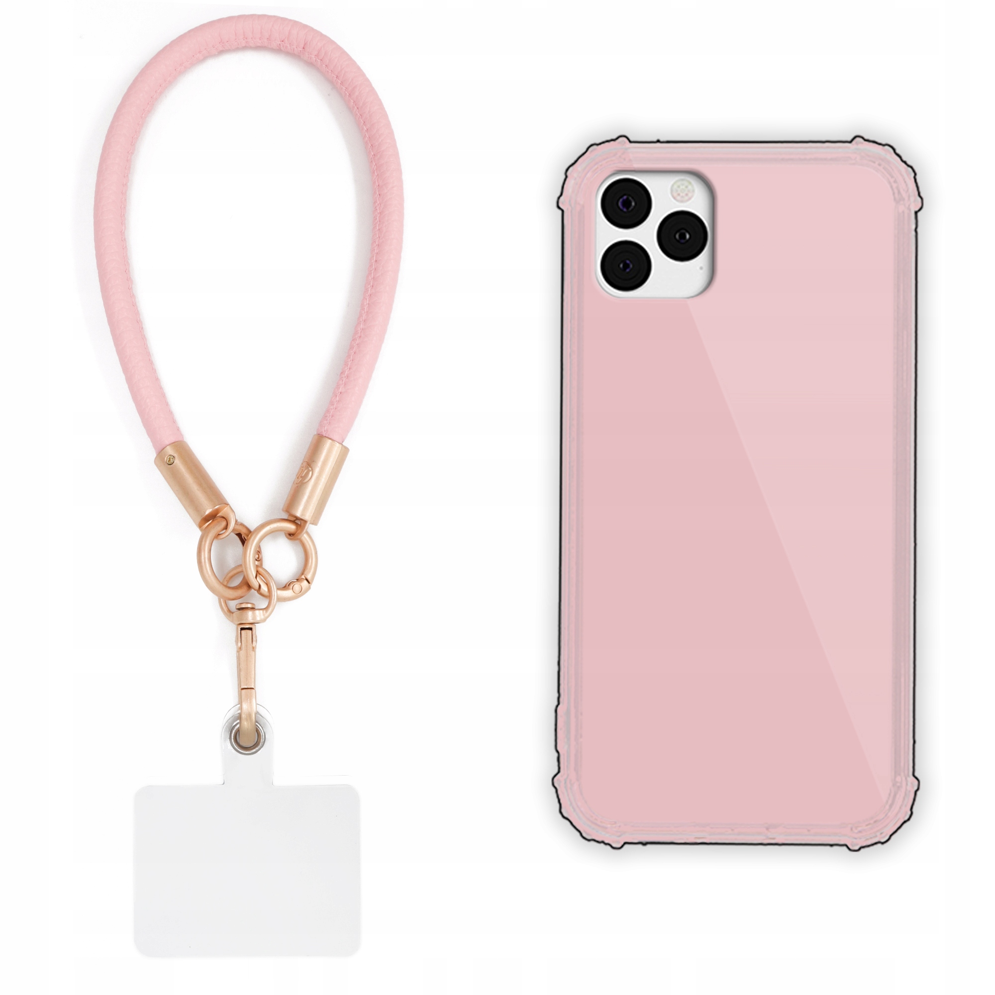 Pouzdro Pro Iphone 11 Pro Max Pouzdro Antishock Pinky Růžové vodítko Sada Tpu