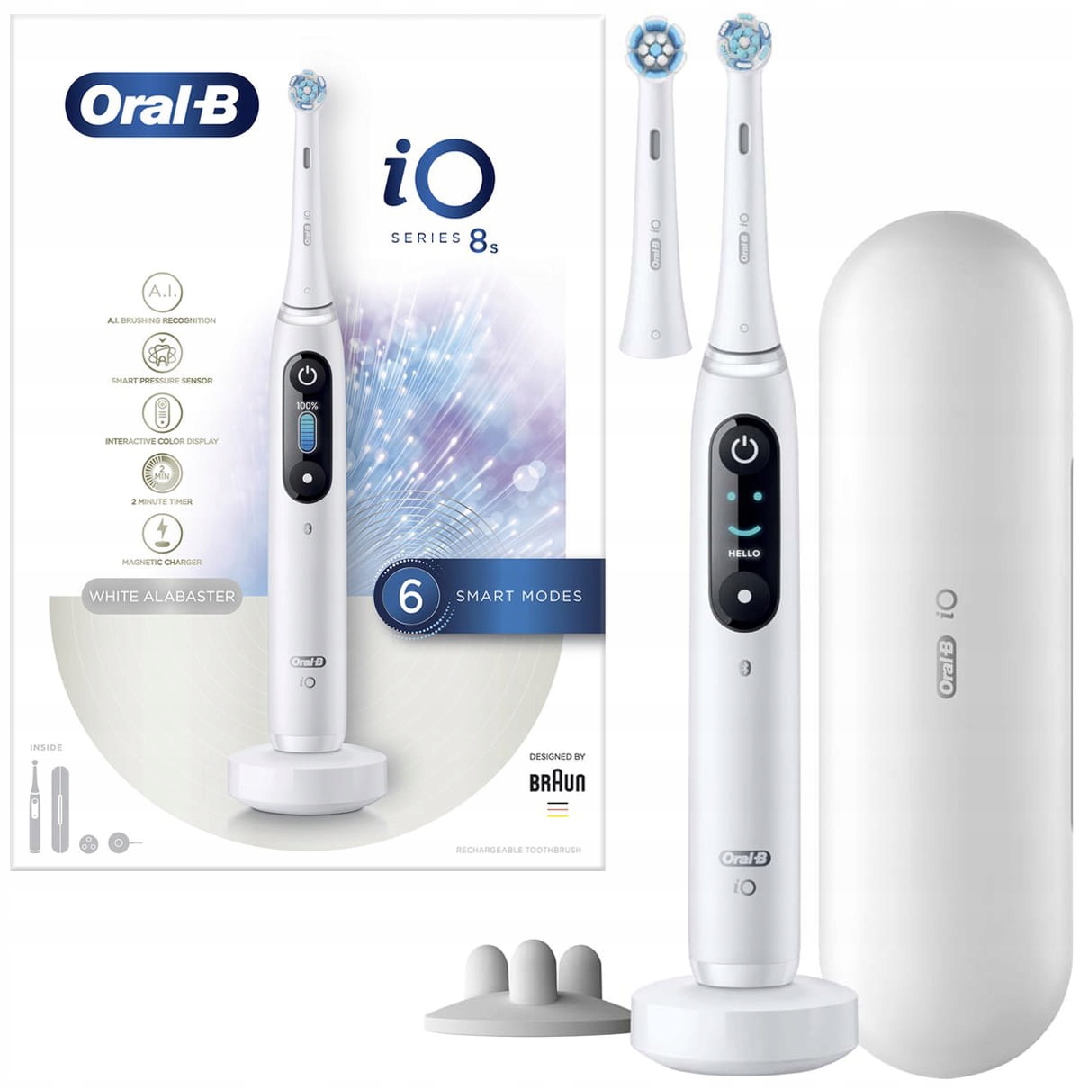 Szczoteczka Elektryczna Oral-B iO Series 8S White Alabaster