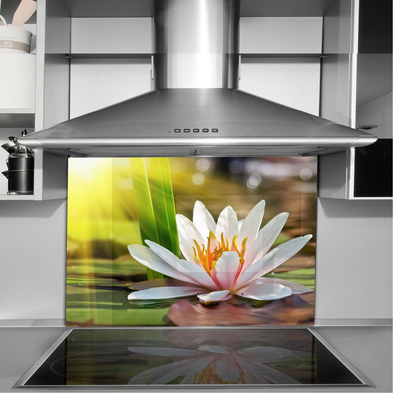 dekor szkło panel hartowany HD 90x65 lilia wodna Marka Follow The Glass