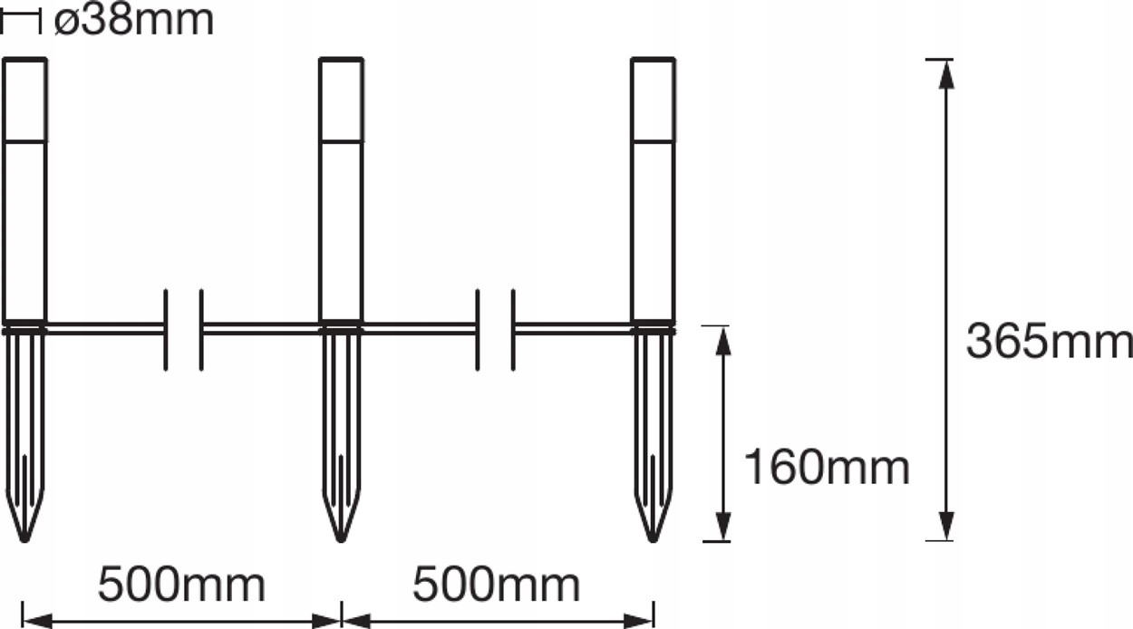 LEDVANCE GARDENPOLE 3P SMART+ ROZSZERZENIE LAMPY OGRODOWEJ SŁUPKI Kod producenta 4058075478251