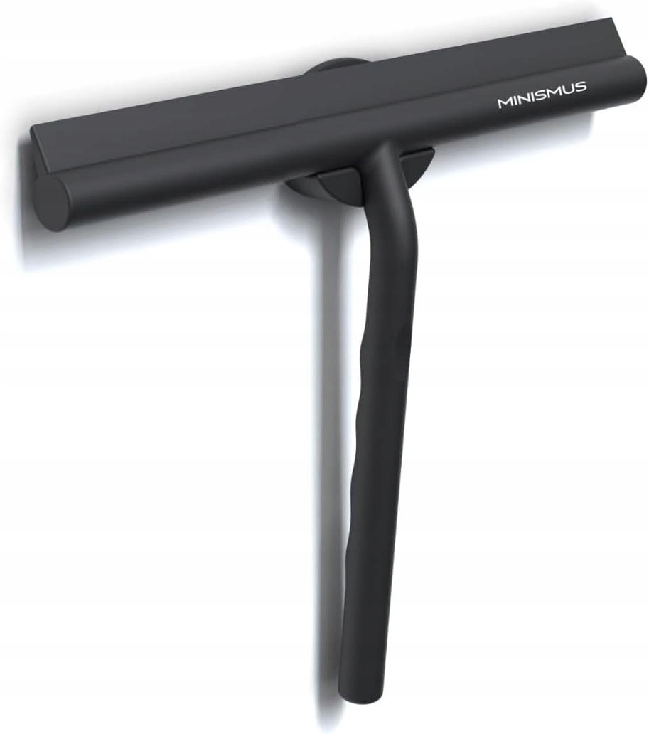 Minismus Sprchová stěrka 21 cm, magnetický držák bez vrtání, černá
