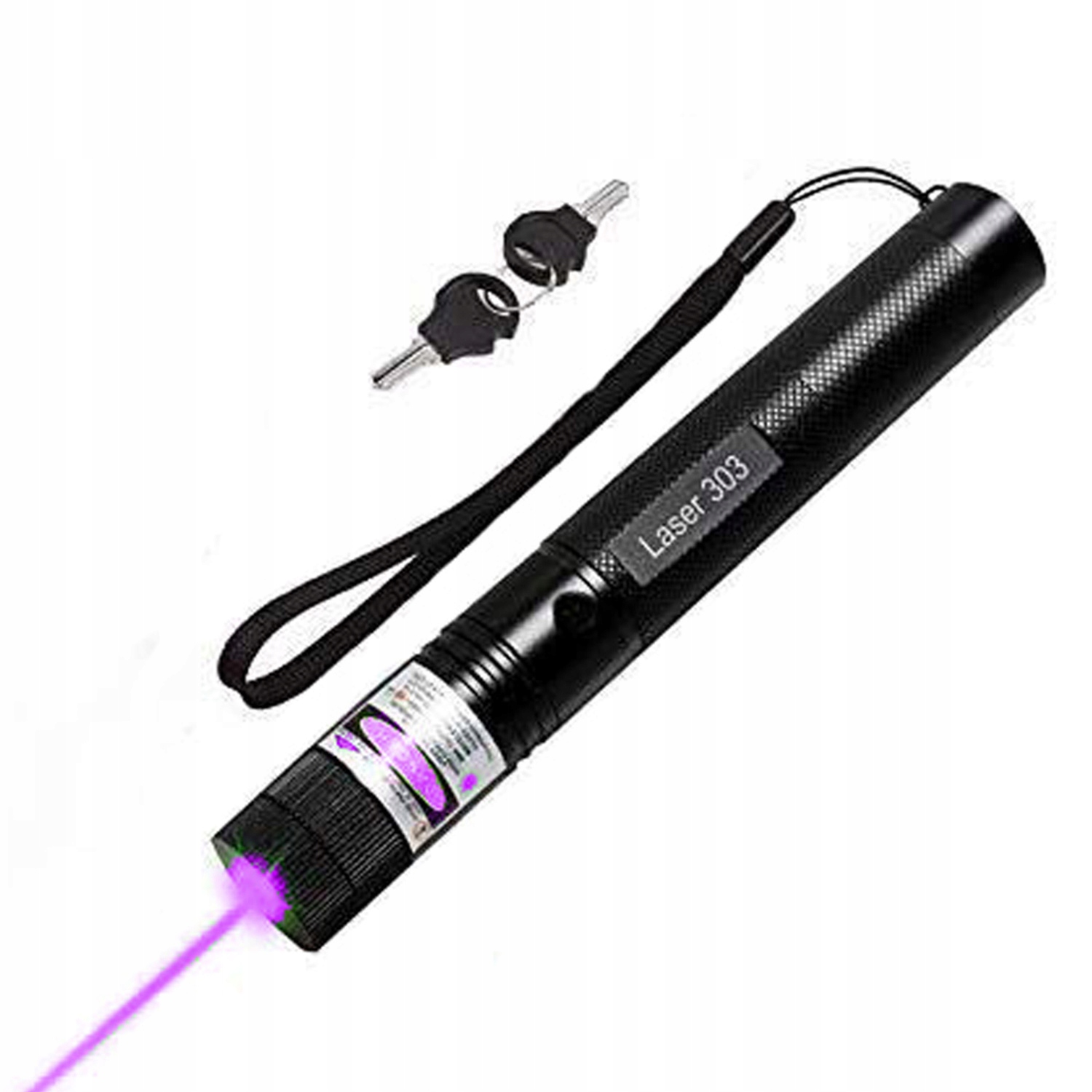 Wskaźnik Laserowy Laser Fioletowy Kluczyk