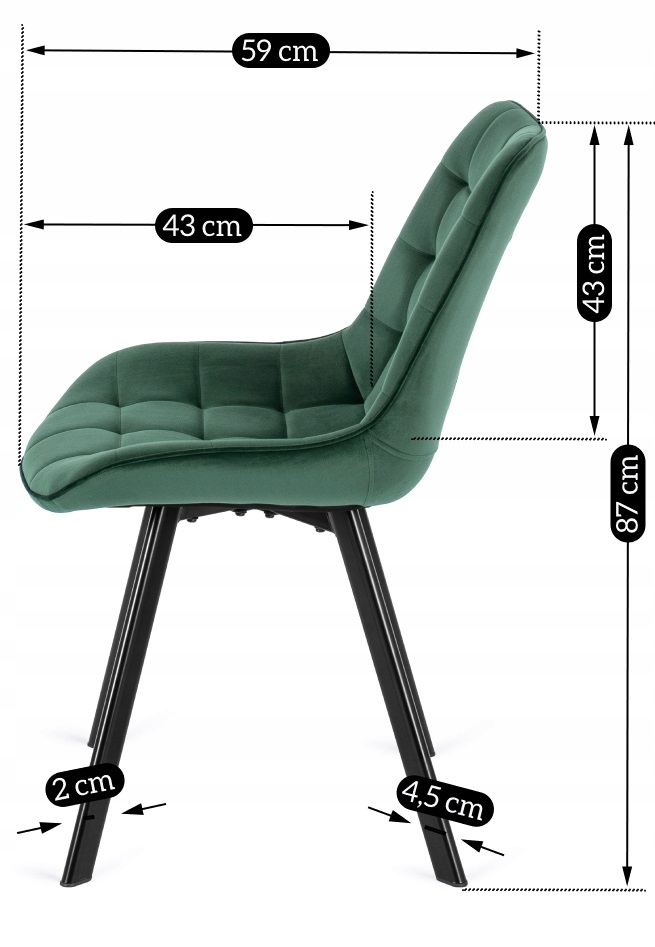 Zestaw Stół Rozkładany Okrągły i 4 Krzesła Welurowe Do Loft Salonu Jadalni Wysokość stołu 76 cm