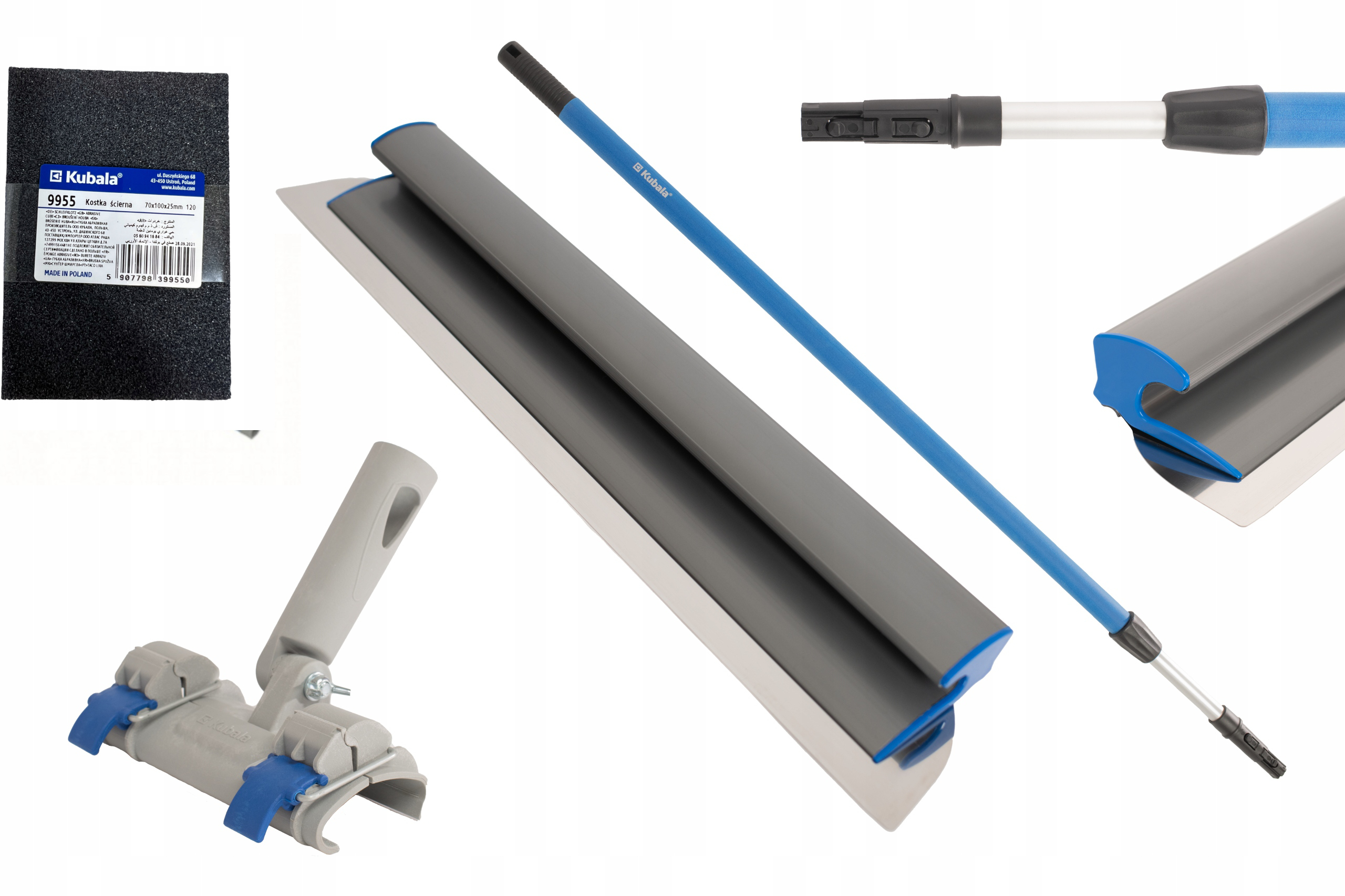

Kubala Szpachla Nóż Gładzi 60CM Kij Adapter Zestaw