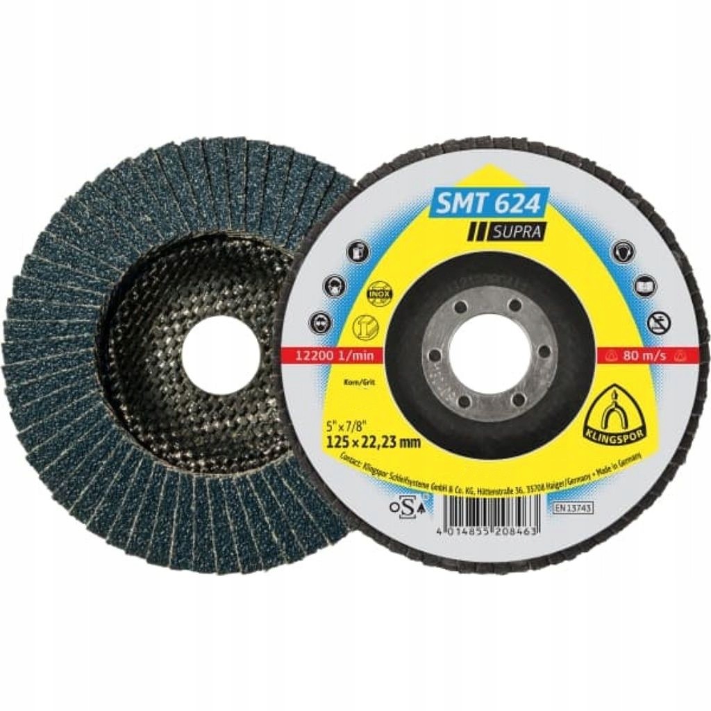 Ściernica talerzowa listkowa lamelka Smt 624 Supra P60 322774 Klingspor x10