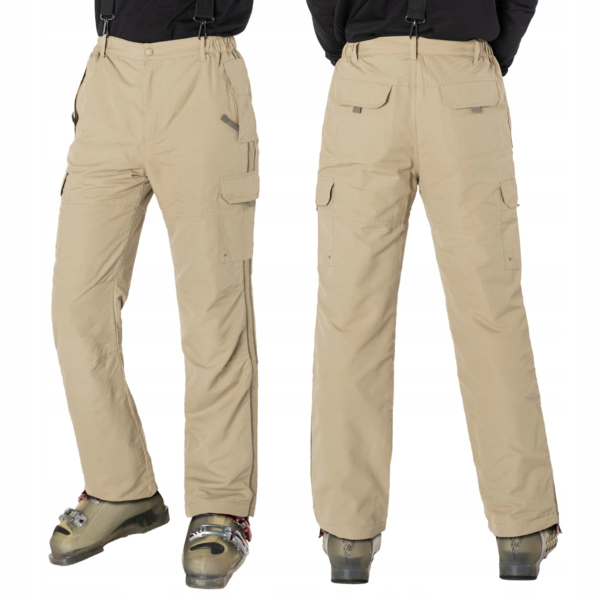 Ciepłe Sportowe Spodnie Narciarskie Męskie na Narty Snowboard 1132-01 3XL