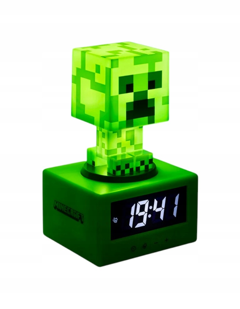 MINECRAFT CREEPER – БУДИЛЬНИК/ГОДИНИК ЗІ СВІТЛОДІОДНИМ ПІДСВІТЛЕННЯМ ТА ЗВУКАМИ ПАЛАДОНА. Код виробника: P7158