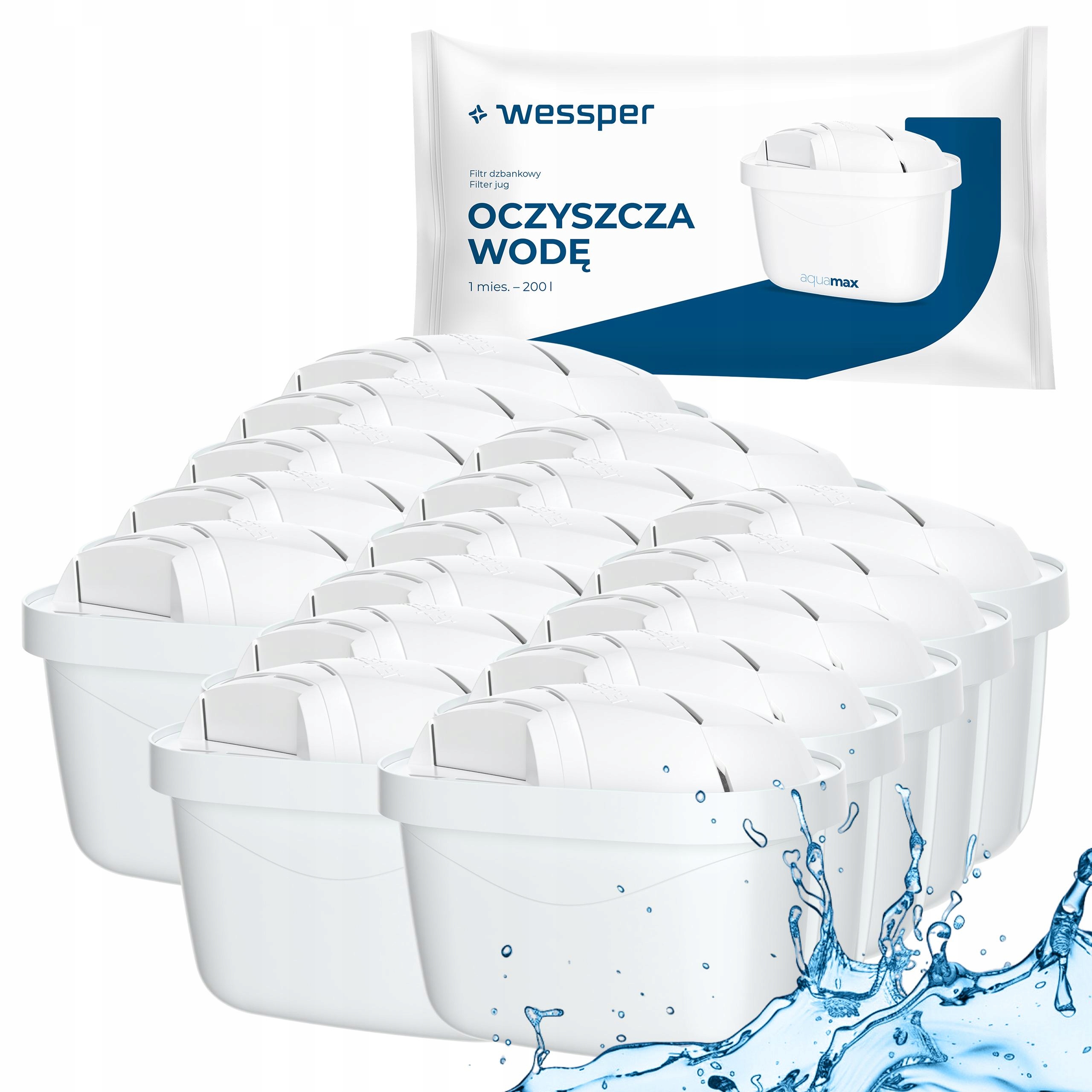 Filtr Wessper aquamax 95 g pro džbány s filtrem Brita náhradní 16 kusů