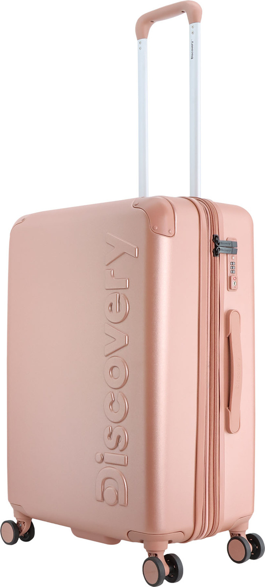 Střední kufr Discovery Focus 67 cm Růžový