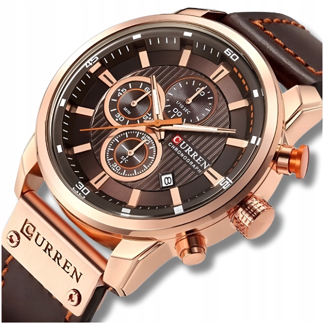 Zegarek Męski Curren Klasyczny Chronograf Datownik