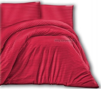 Saténová posteľná bielizeň 160x200 Cizgili Red Exkluzívna