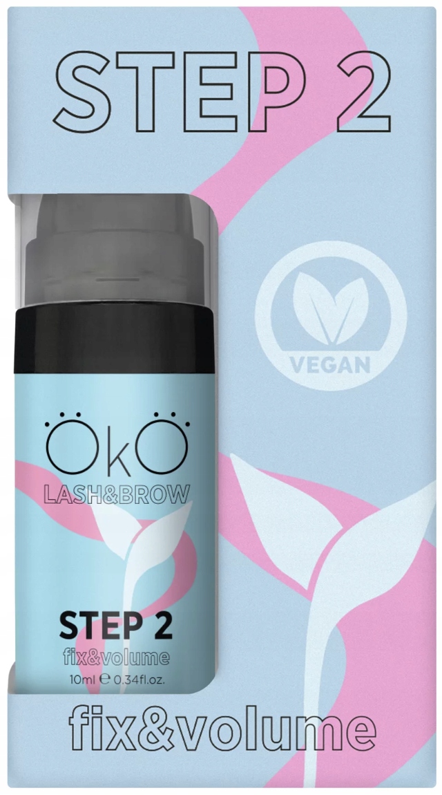 Prostředek na laminování řas a obočí OkO Step 2 Fix&volume, 10 ml