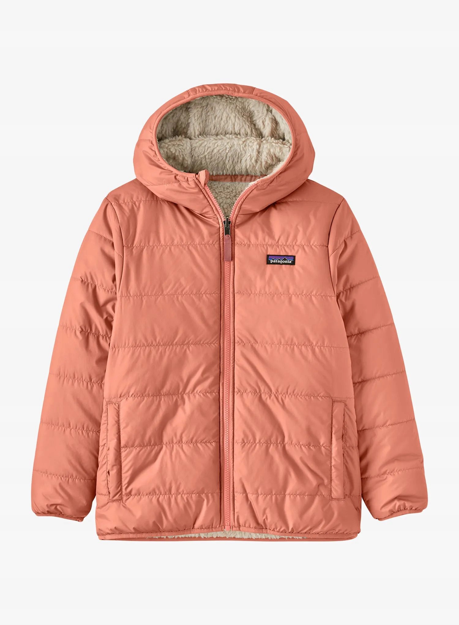 Dětská bunda Patagonia Reversible Ready Freddy Hoody moment pink S