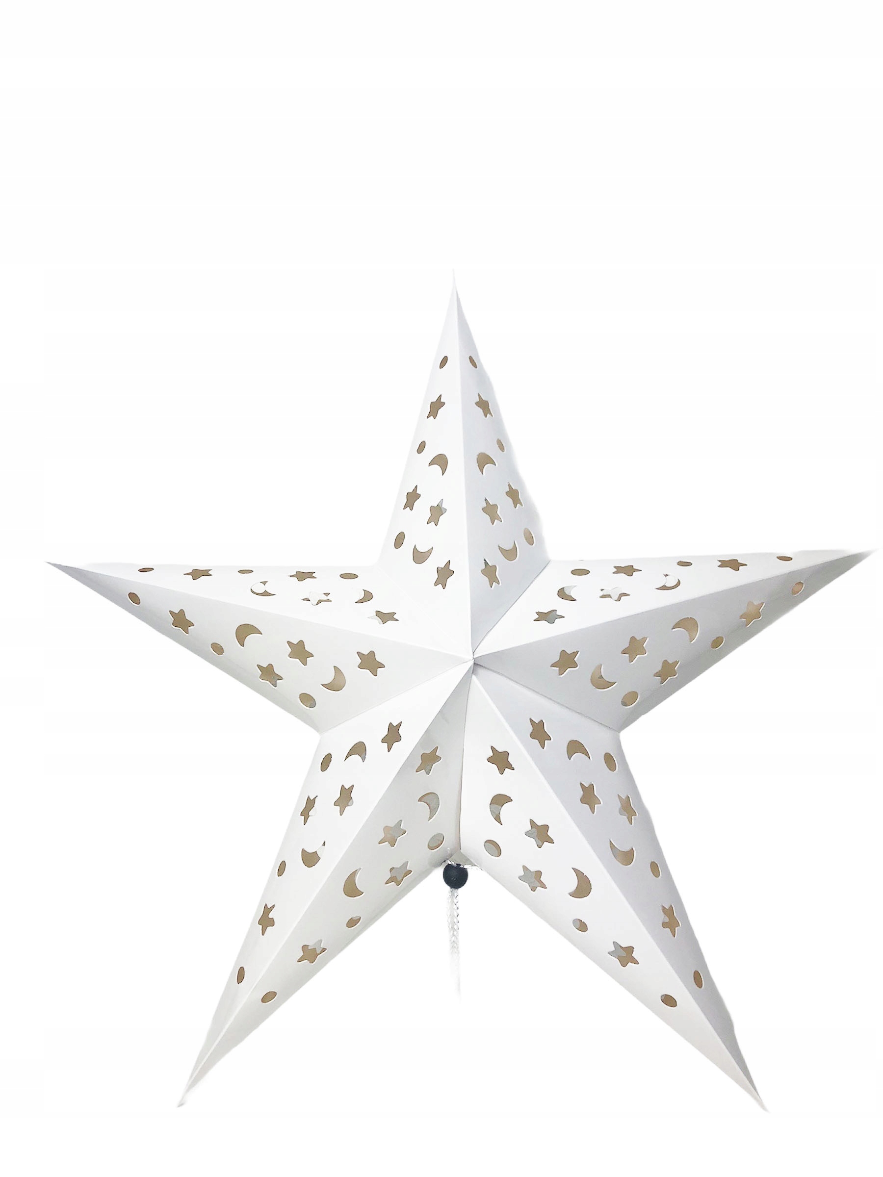 

Biała Gwiazda Papierowa Świateczna Dekoracja Duża