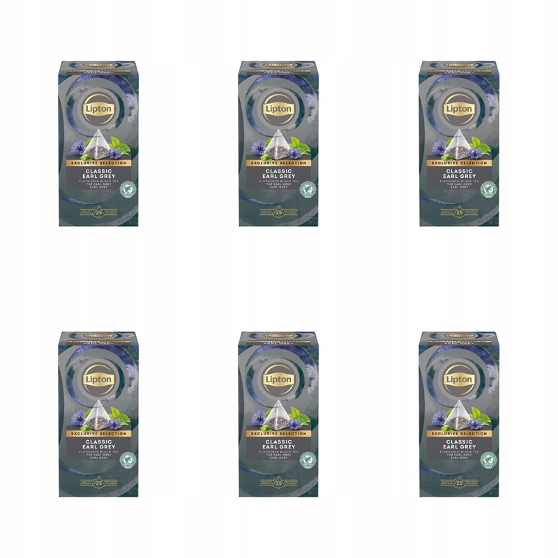 Lipton Piramida Earl Grey 25 kopert 45 g (25 x 1,8 g) X6