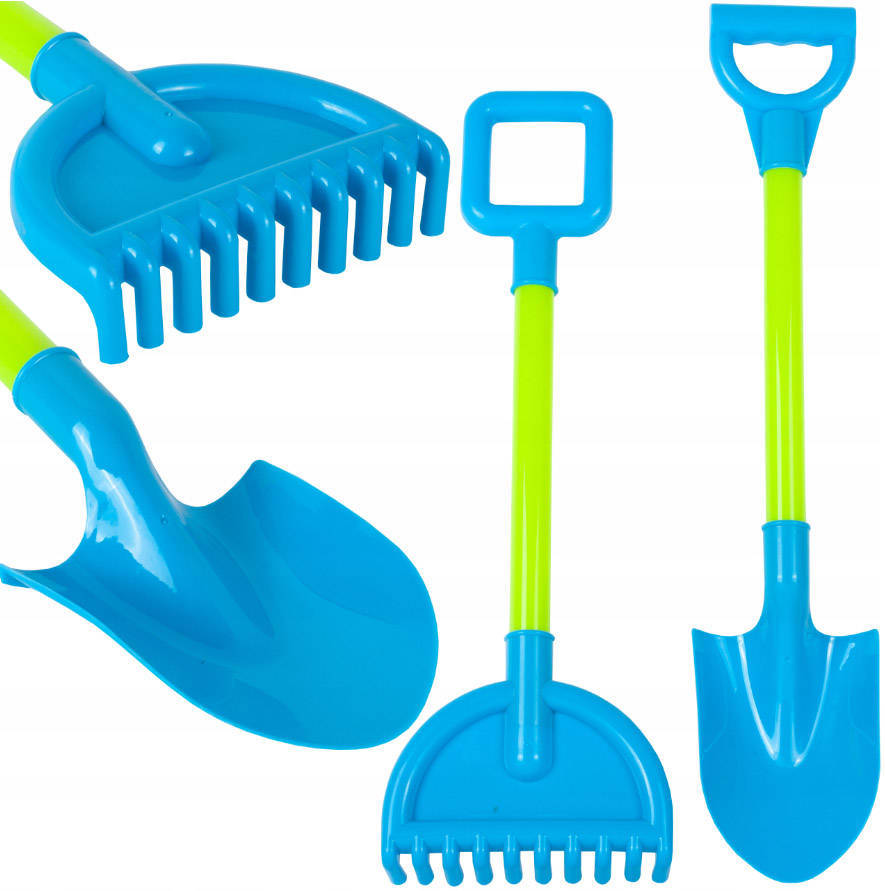 ŁOPATKA I GRABIE DO PIASKU PIASKOWNICY PLAŻY44 cm