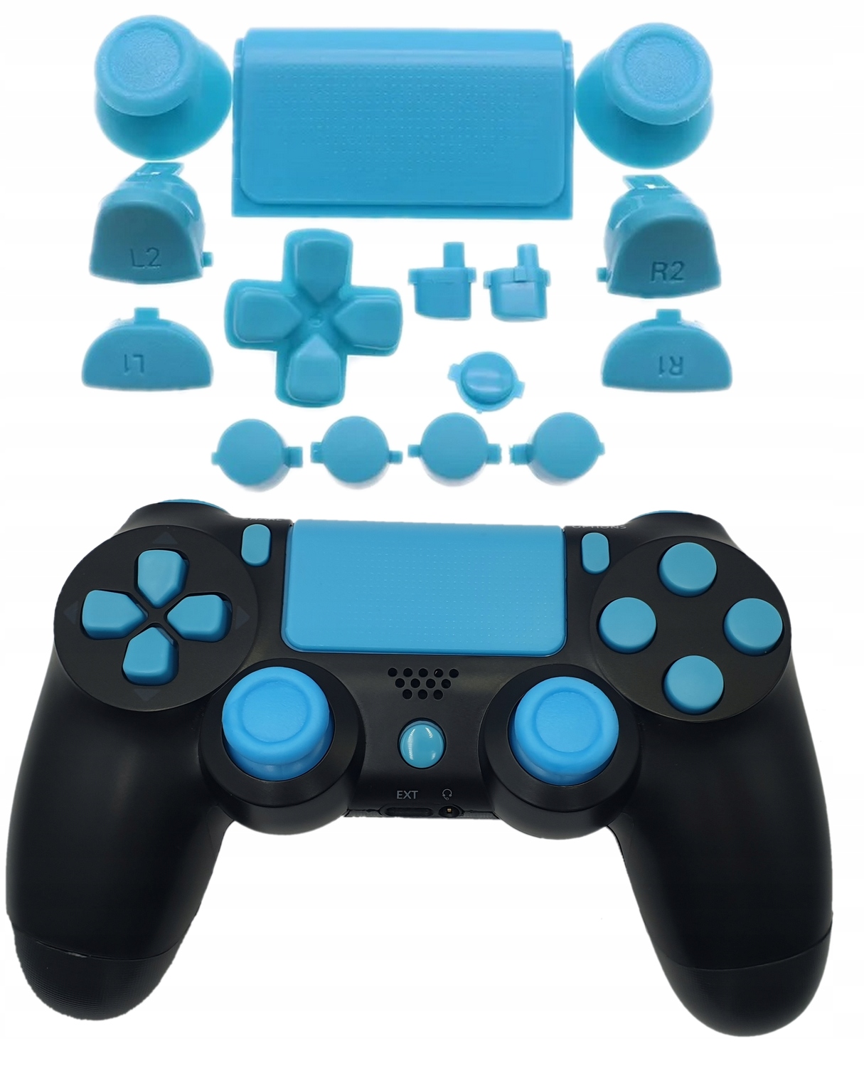 ZESTAW PRZYCISKÓW PRZYCISKI + GRZYBKI I ZAŚLEPKA DO PADA PS4 JDS 040 050