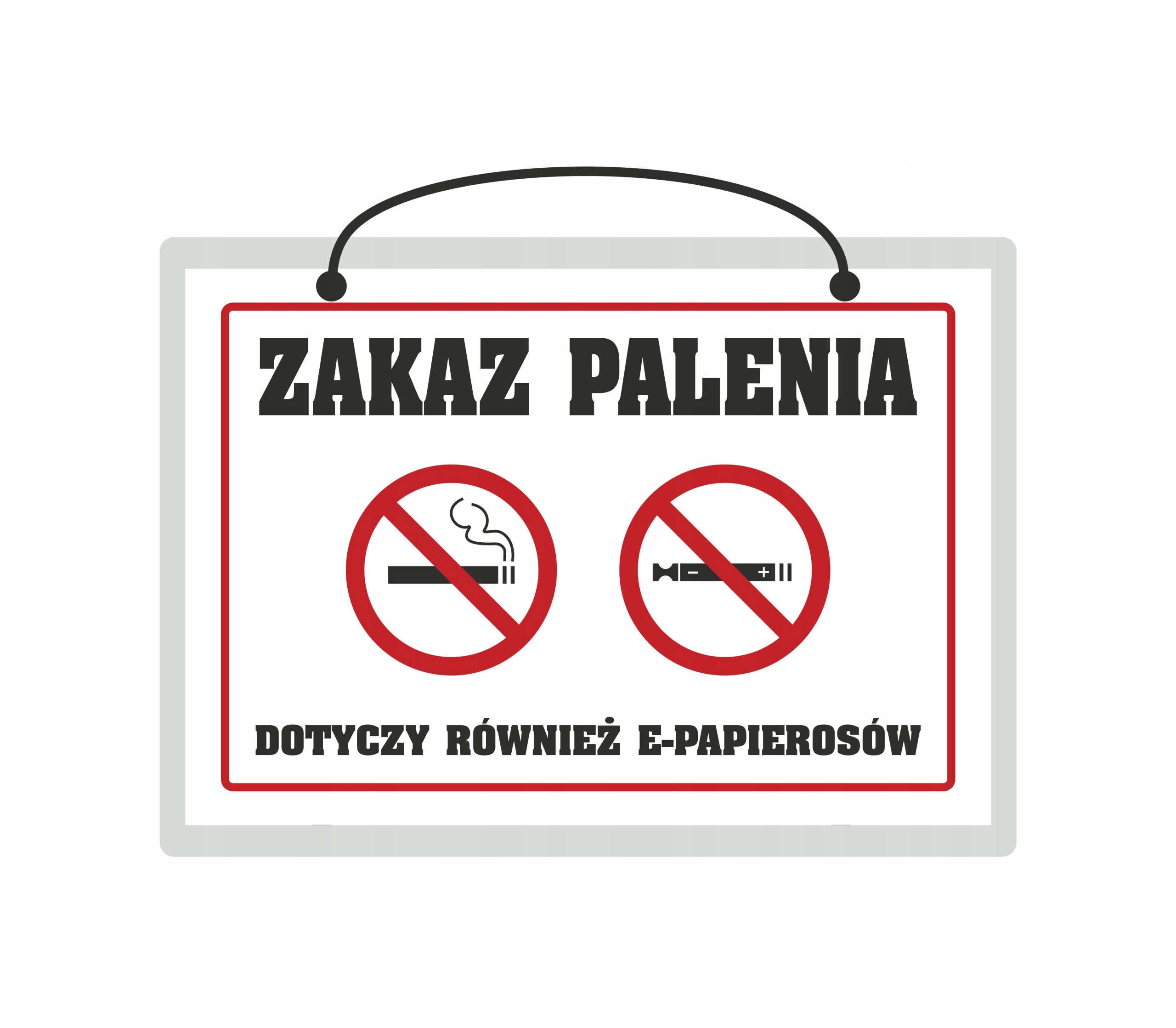 

Tabliczka laminowana Zakaz Palenia E-papierosów A5