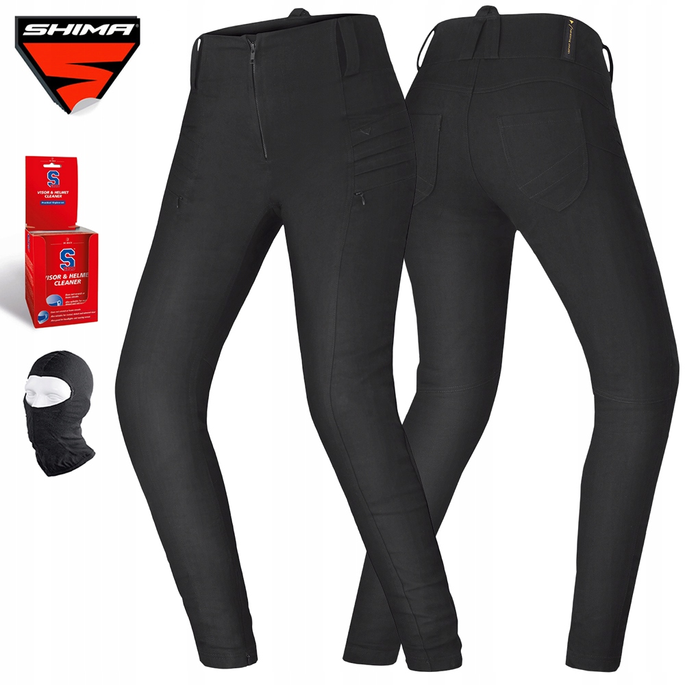 Motocyklové Legíny Shima Nox 2.0 Dámske Čierne Nohavice Chrániče