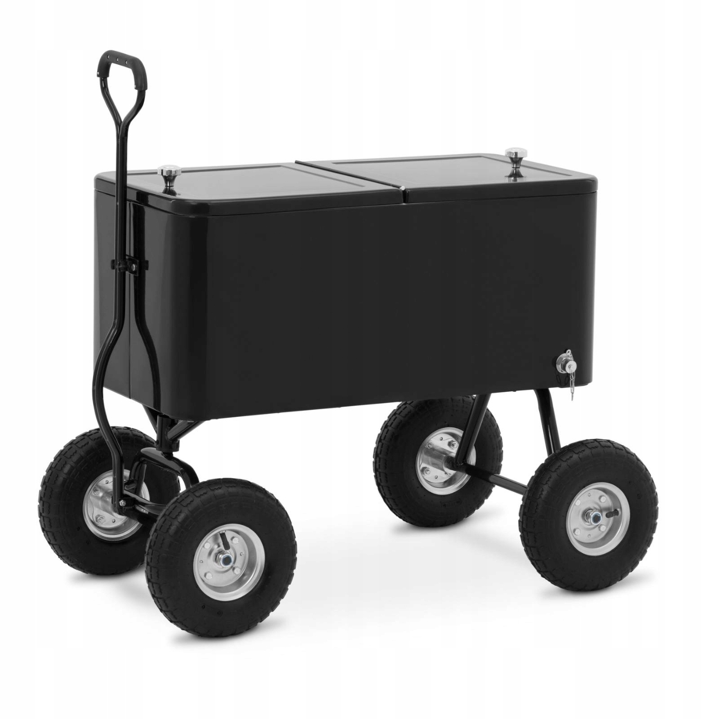 LODÓWKA OGRODOWA NA KÓŁKACH - KÓŁKA Ø25 CM - 76 L - OTWIERACZ DO BUTELEK